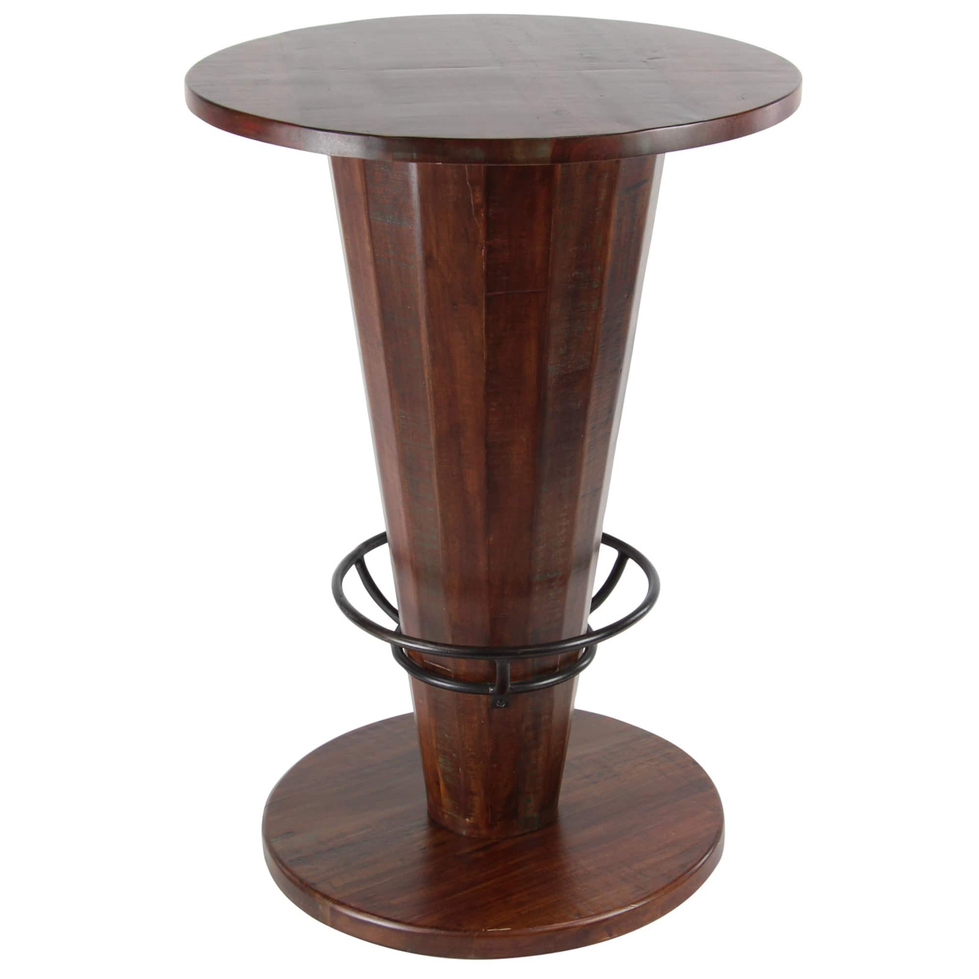40" Brown Gum Tree Wood Rustic Dining Table